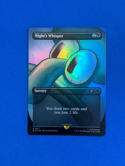 NIGHT'S WHISPER MAGIC THE GATHERING MTG SECRET LAIR SPONGEBOB FOIL 1937 - Image 1