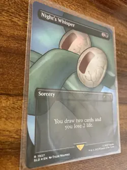 MTG✨NIGHT’S WHISPER 🌈 FOIL✨SLD X Internet Sensation MINT RARE Sorcery UNPLAYED - Image 3