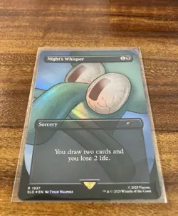 MTG✨NIGHT’S WHISPER 🌈 FOIL✨SLD X Internet Sensation MINT RARE Sorcery UNPLAYED - Image 5
