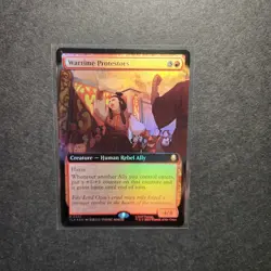 Wartime Protestors (Extended Art Foil) 0375 Avatar: The Last Airbender TLA MTG - Image 1