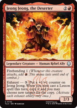 FOIL Jeong Jeong, the Deserter #142 Avatar Last Airbender TLA Magic MTG - Image 1