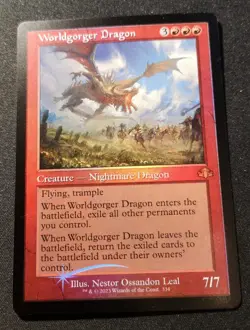 Worldgorger Dragon - Foil - Retro Frame - DMR - MTG - EN - NM - 334 - Image 1