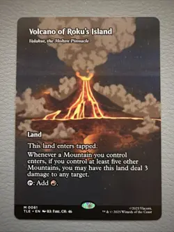 Volcano of Roku's Island - (Borderless) - Avatar: TLE 0061 Normal - Image 1