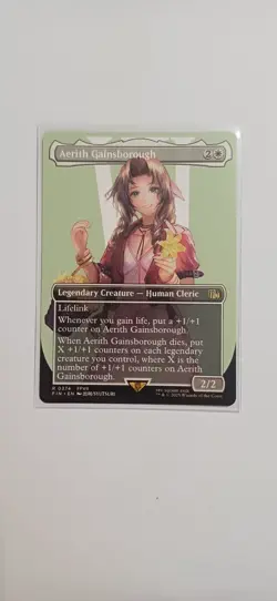 Aerith Gainsborough | Borderless | MTG | FIN | Near Mint | English EN - Image 1