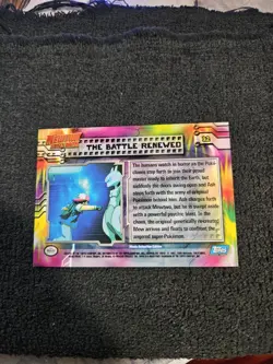 Pokemon Topps The Battle Renewed #32 Mewtwo Strikes Back Blue Logo - Image 2