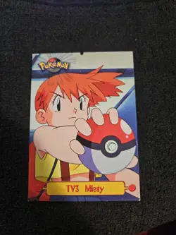 1999 Pokemon TV Animation Series 1 Misty #TV3 Black Logo - Image 1