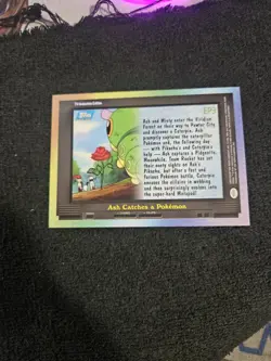 TV Animation Blue Logo EP3 Ash Catches a Pokemon Topps - Image 2