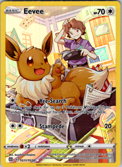 Eevee #TG11/TG30 Brilliant Stars NM/Near Mint Pokemon 2022 - Image 1