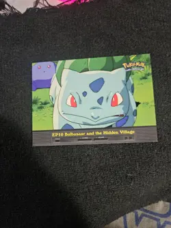 Pokemon Topps EP10 Bulbasaur and the Hidden Village TV Animation Blue Logo - Image 1