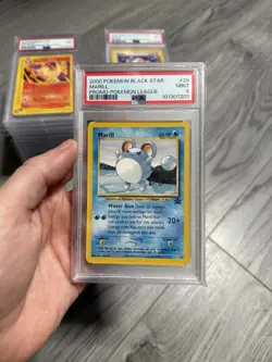 2000 Pokemon Black Star Marill #29 Promo League PSA 9 - Image 1
