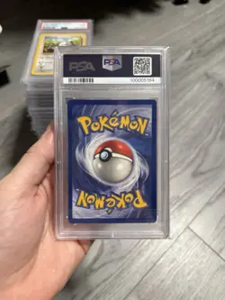 Pokemon 2000 Black Star Mew Promo Pokemon League #8 WOTC PSA 9 - Image 2