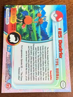 2000 Topps Pokemon TV #85 Dodrio (B) Silver Foil FREE COMBINED SHIP - Image 2