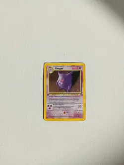 1999 Pokemon TCG Fossil 1st Edition Gengar Holo Rare Card 5/62 - Image 1