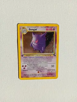 1999 Pokemon TCG Fossil 1st Edition Gengar Holo Rare Card 5/62 - Image 3
