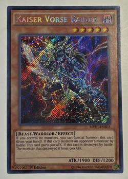 YuGiOh Kaiser Vorse Raider MVP1-ENS02 Secret Rare 1st Edition NM - Image 1
