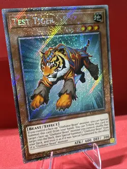 Yugioh!💥Test Tiger💥RA03-EN189🔥Platinum Secret Rare 🔥1st Edition - Image 2