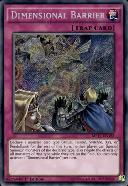 Dimensional Barrier - Secret Rare 1st Edition MP17-EN163 - NM - YuGiOh - Image 1