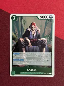 Shanks OP14-027 R The Azure Sea's Seven Rare Full Art Foil One Piece TCG NM/M - Image 1