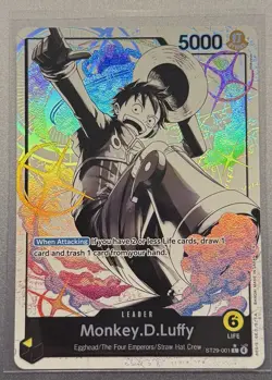 One Piece CCG - Monkey.D.Luffy - Egghead Leader - #ST29-001 Foil English - Image 1
