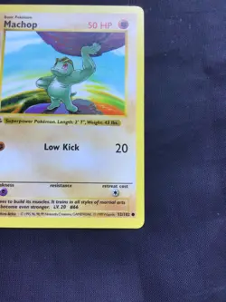 Pokemon Cards: Base Set 1st Edition Common: Machop 52/102 - Image 4