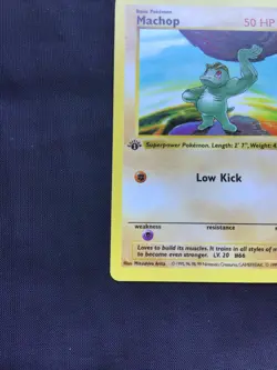 Pokemon Cards: Base Set 1st Edition Common: Machop 52/102 - Image 5