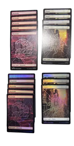 Lot of 44 Magic The Gathering Spider-Man Full Art Land Cards Foil/Non Foils NM - Image 3