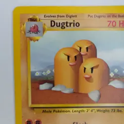 Dugtrio 19/102 Base Set Rare Pokemon TCG Trading Card LP+ Non-holo - Image 3