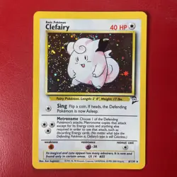 Clefairy 006/130 Base Set 2 Holo Pokemon Card LP - Image 1