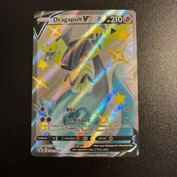 Shiny Holo Rare Dragapult V #SWSH096 Pokemon SWSH: Sword & Shield Promo Card - Image 1