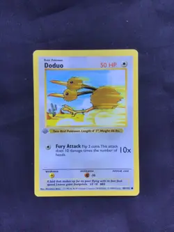 Pokemon Cards: Base Set 1st Edition Common: Doduo 48/102 - Image 1