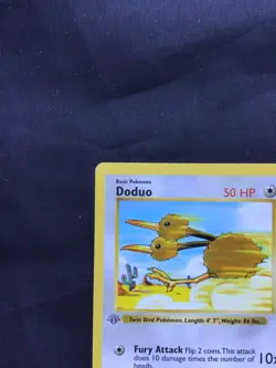 Pokemon Cards: Base Set 1st Edition Common: Doduo 48/102 - Image 2