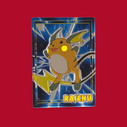 RAICHU--JAPANESE MEIJI EMBOSSED PROMO FOIL POKEMON CARD - Image 1