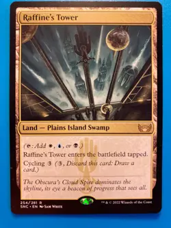 MTG 1x Raffine's Tower 254 Streets of New Capenna Magic the Gathering Card x1 NM - Image 1