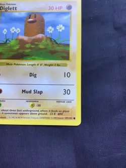 Pokemon Cards: Base Set 1st Edition Common: Diglett 47/102 - Image 4