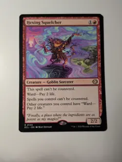 Hexing Squelcher Lorwyn Eclipsed Regular MTG Rare 145 ECL Magic Card - Image 1