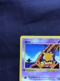 Pokemon Cards: Base Set 1st Edition Common: Abra 43/102 - Image 2