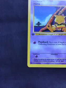 Pokemon Cards: Base Set 1st Edition Common: Abra 43/102 - Image 5
