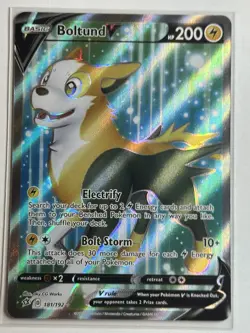 Boltund V (Full Art) SWSH02: Rebel Clash 181/192 NM Pokemon Card - Image 1