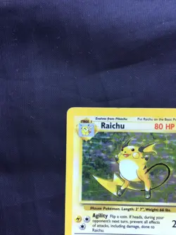 Pokemon Cards: Base Set Rare Holo: Raichu 14/102 - Image 3