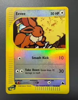Pokemon Card- Eevee -Skyridge-Reverse Holo-54/144-Rare-ENG-EXCELLENT - Image 1