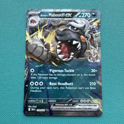 Arvens Mabosstiff EX 139/182 Destined Rivals Pokemon TCG Card - Image 1