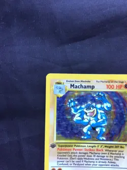 Pokemon Cards: Base Set Rare Holo: Machamp 8/102 - Image 3
