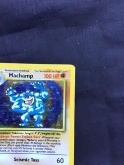 Pokemon Cards: Base Set Rare Holo: Machamp 8/102 - Image 4
