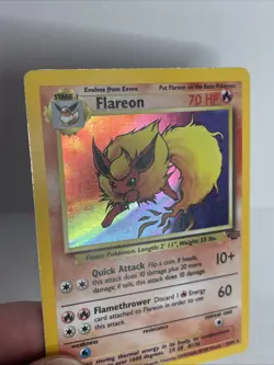 Pokemon TCG 1999 WOTC Jungle Set Flareon Holo Rare Card 3/64 - Image 3
