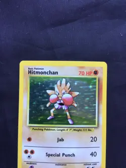 Pokemon Cards: Base Set Rare Holo: Hitmonchan 7/102 - Image 2