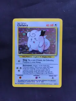 Pokemon Cards: Base Set Rare Holo: Clefairy 5/102 - Image 1