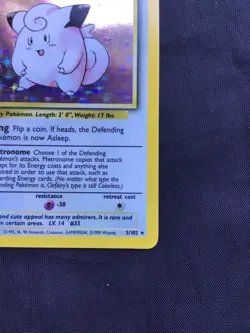 Pokemon Cards: Base Set Rare Holo: Clefairy 5/102 - Image 5