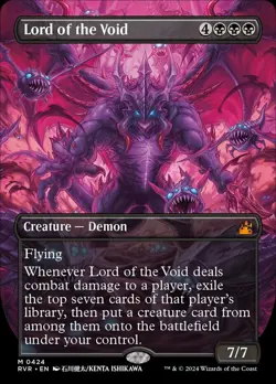 1x Lord of the Void ~ Anime Borderless NM-Mint, English Ravnica Remastered MTG M - Image 1