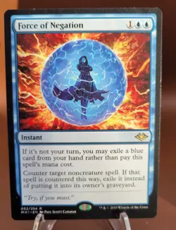 Force of Negation x1 MTG Modern Horizons Magic Damaged DMG English - Image 1