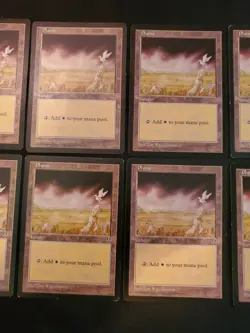 8x Plains Bird Mirage Basic Land Mana Magic Gathering MTG White Mix Condition - Image 3